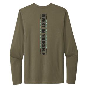 XS Elite Invest in Yourself Long Sleeve Tee - Military Green