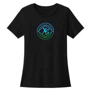 Ladies XS Line Badge Tee - Black