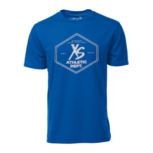 XS Athletic Department Performance Tee- Royal Blue