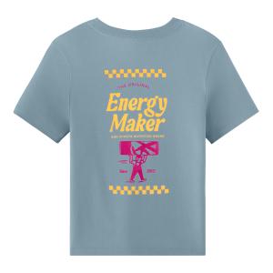 Ladies XS Energy Maker Tee - Vintage Denim