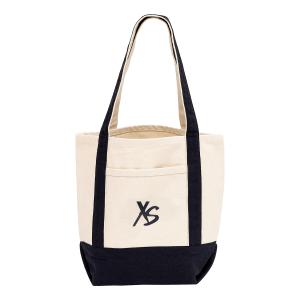 XS Mini Canvas Tote Bag - Natural/Navy