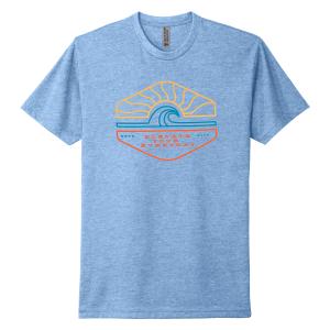 XS Elevate Beach Tee - Heather Columbia Blue